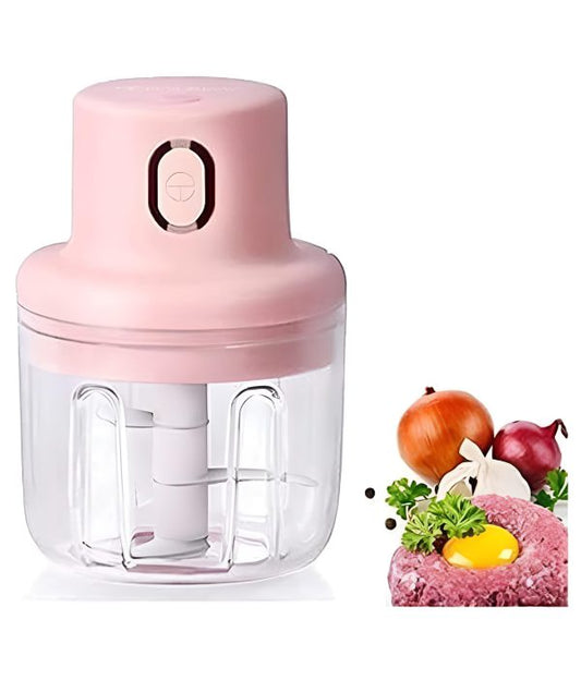 Single Bowl Usb Rechargeable Mini Grinder Food Chopper (250ml)
