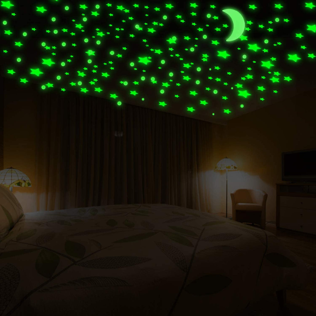 Wall Stickers - 3D Stars Glow In The Dark