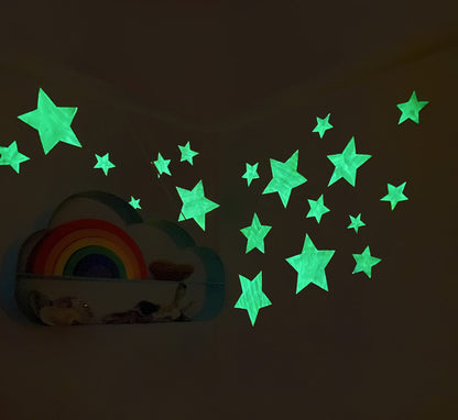 Wall Stickers - 3D Stars Glow In The Dark