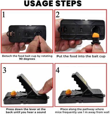 Effective Mouse Trap 1 Pc Plastic Solution for Quick Rodent Control