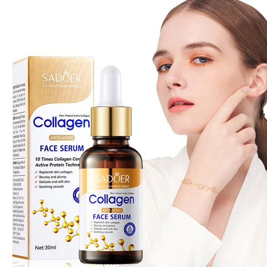 Sadoer Collagen Serum Skincare Facial Essence Liquid Firming Moisturizing Soothing Nourishing Face Serum Skin Care – 30 Ml