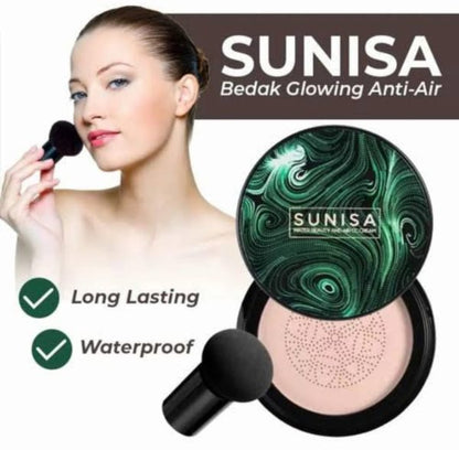 Sunisa Foundation 3 In 1 Air Cushion Bb And Cc Cream Foundation Waterproof Mushroom Head Air Cushion Bb Cream Liquid Foundations Cc Cream