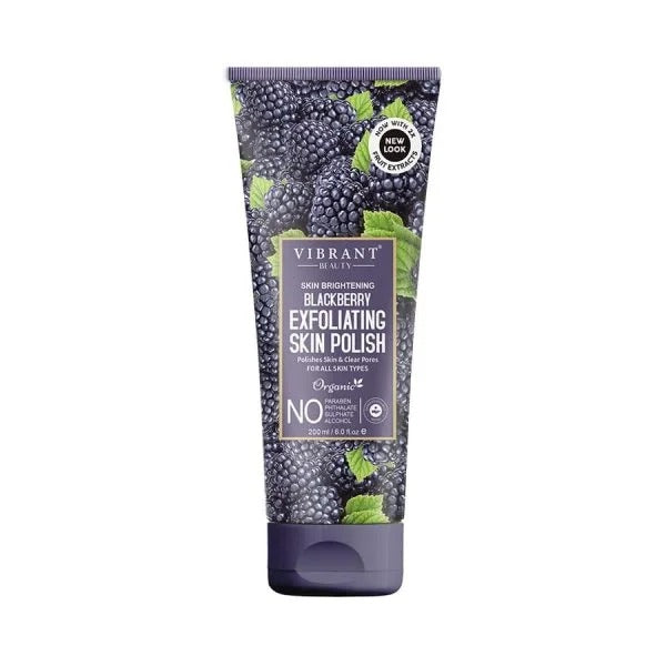 Vibrant Beauty Skin Brightening Blackberry Exfoliating Skin Polish (200ml)